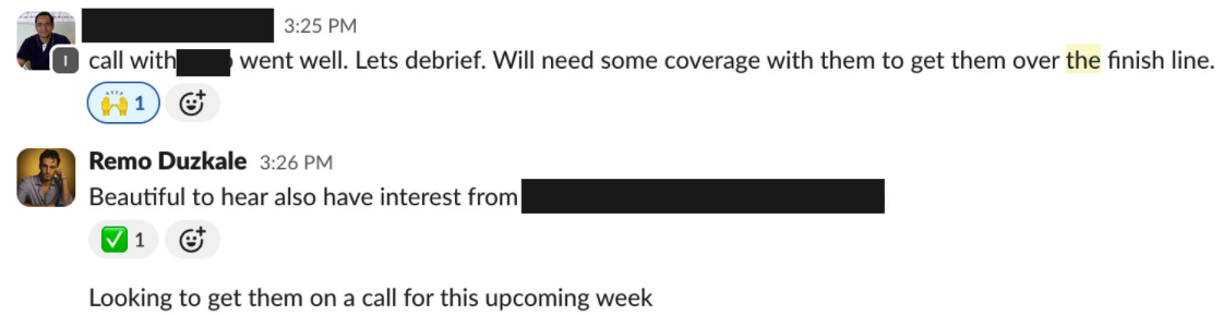 Advisor chat conversation screenshot