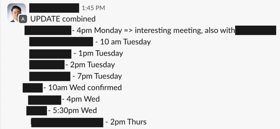 Advisor chat thread screenshot